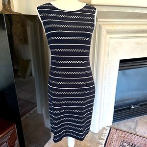 Tommy Hilfiger navy and white sleeveless knit dress. Immaculate condition.